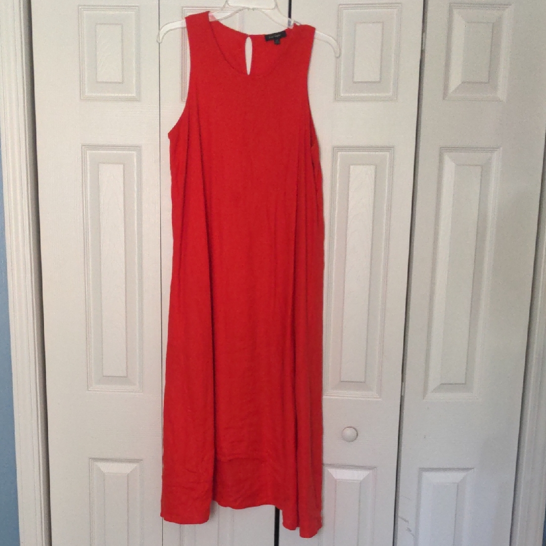 Lord & Taylor Red Halter Maxi Sundress